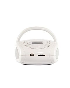 Reproductor portátil con USB y bluetooth blanco